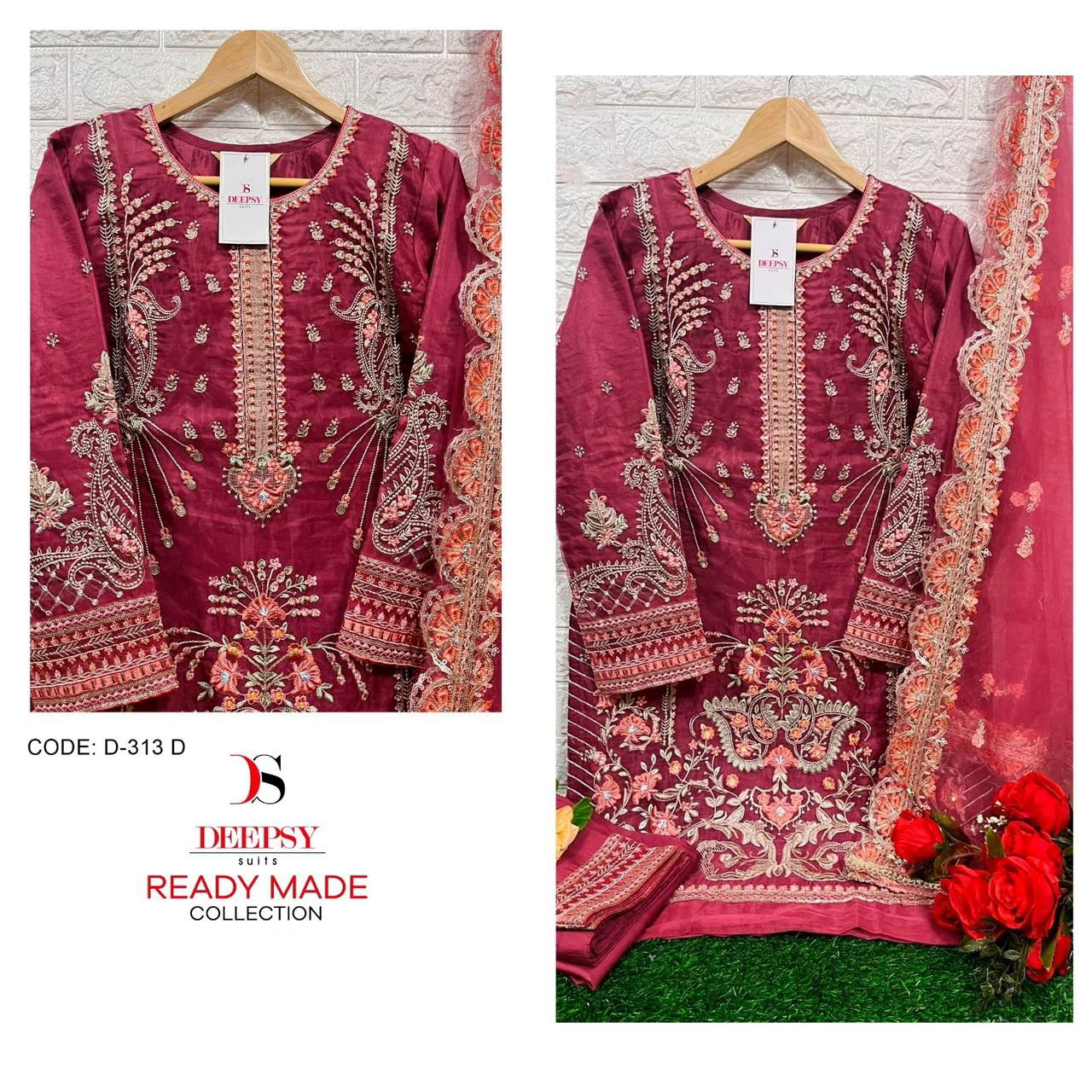 Deepsy 313 Readymade Pakistani Suits Catalog